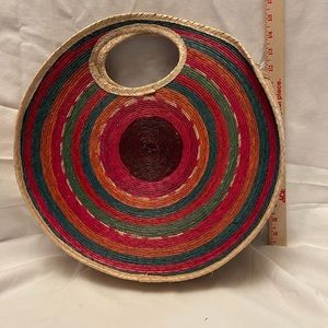 17” Straw Round Circular Tote/Purse